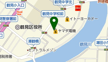 日産神奈川鶴見中央店の地図画像