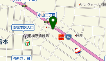 日産神奈川相模原南橋本店の地図画像