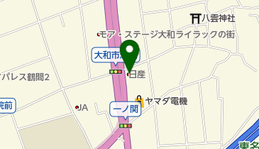 日産神奈川大和深見店の地図画像