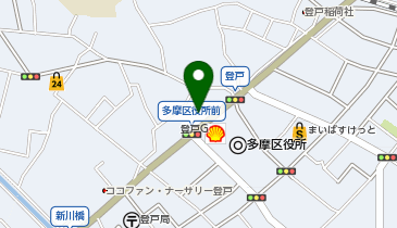 日産神奈川多摩登戸店の地図画像