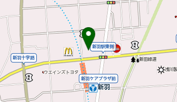 日産神奈川港北新羽店の地図画像