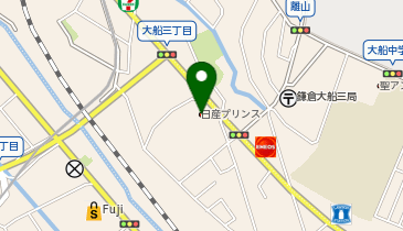 日産神奈川大船店の地図画像