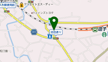 日産神奈川逗子店の地図画像