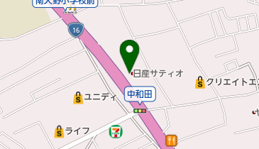 日産サティオ湘南上鶴間店の地図画像