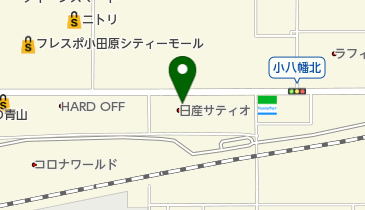 日産サティオ湘南西湘小田原店の地図画像