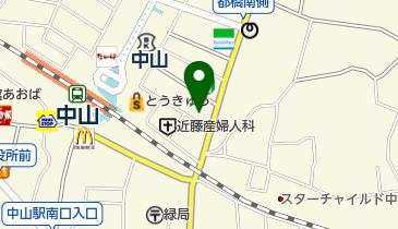 Honda Cars横浜北中山店の地図画像