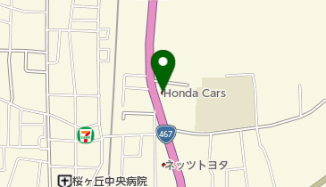 Honda Cars中央神奈川大和南店の地図画像