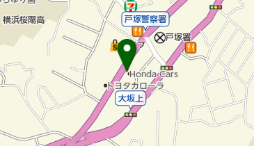 Honda Cars横浜戸塚中央店の地図画像