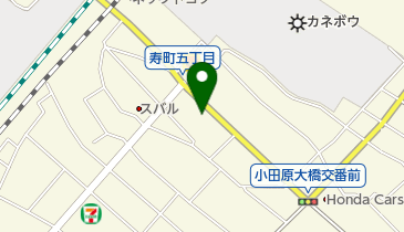 Honda Cars中央神奈川小田原中央店の地図画像