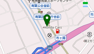 Honda Cars神奈川北青葉店の地図画像