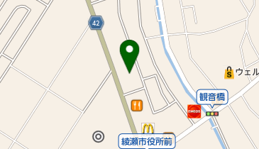 湘南マツダ綾瀬店の地図画像