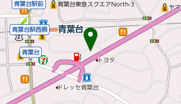 神奈川スバル青葉台店の地図画像