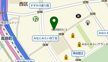 ジープ横浜みなとみらいの地図画像