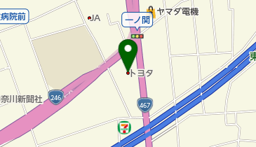 トヨタモビリティ神奈川中古車タウン大和の地図画像