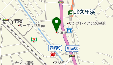 トヨタモビリティ神奈川横須賀久里浜店の地図画像