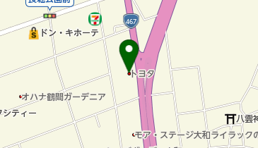 トヨタモビリティ神奈川大和店の地図画像