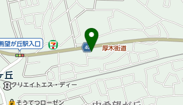 トヨタモビリティ神奈川希望ヶ丘店の地図画像