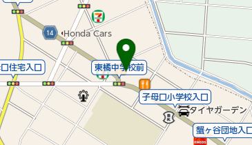 トヨタモビリティ神奈川中原店の地図画像