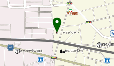 トヨタモビリティ神奈川相模大塚店の地図画像