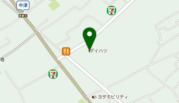 神奈川ダイハツ販売U-CAR中津の地図画像