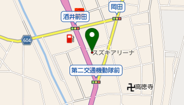 スズキアリーナ東名厚木インターの地図画像