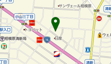 山西自動車の地図画像