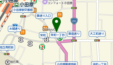 天丼てんや小田原店の地図画像