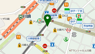 天丼てんや川崎アゼリア店の地図画像