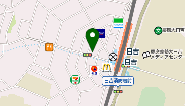 天丼てんや日吉店の地図画像