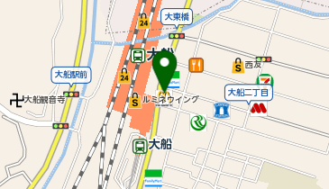 ウェンディーズファーストキッチン大船店の地図画像