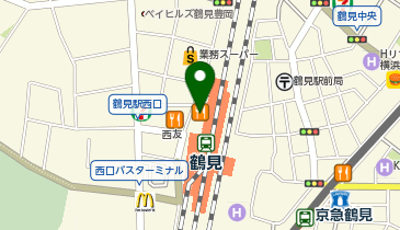 ウェンディーズファーストキッチン鶴見ミナール店の地図画像