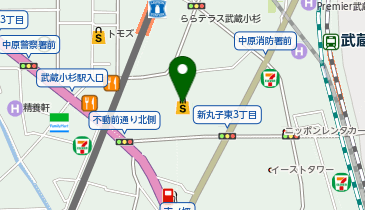 デリスタルト&カフェグランツリー武蔵小杉店の地図画像