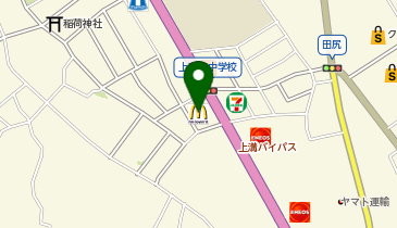 マクドナルド129上溝店の地図画像