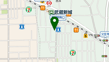 ケンタッキーフライドチキン武蔵新城店の地図画像