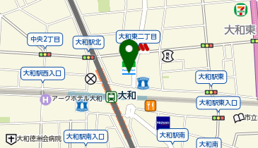 すき家大和駅北口店の地図画像