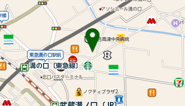 肉めし岡もと溝の口店の地図画像