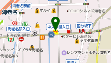 デニーズ海老名店の地図画像