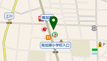 デニーズ南加瀬店の地図画像