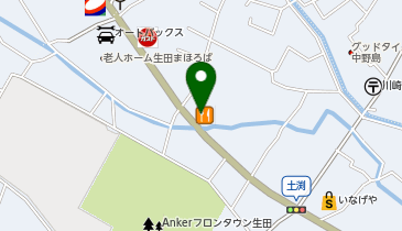 夢庵川崎生田店の地図画像