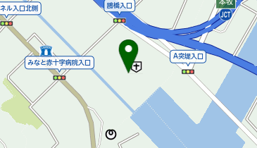 カフェ・ド・クリエホピタル横浜市立みなと赤十字病院店の地図画像