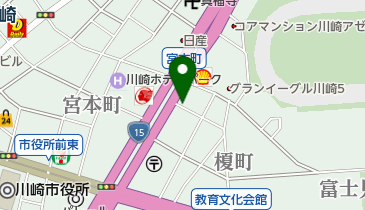 珈琲問屋川崎店の地図画像