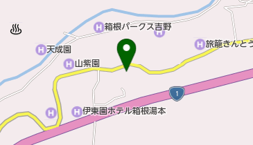 箱根湯本温泉湯さか荘の地図画像