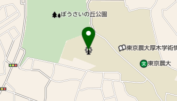 東京農業大学農学部植物園の地図画像