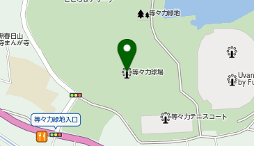 等々力球場の地図画像