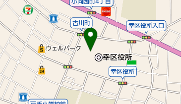 幸スポーツセンター大体育館の地図画像