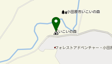 小田原市いこいの森の地図画像