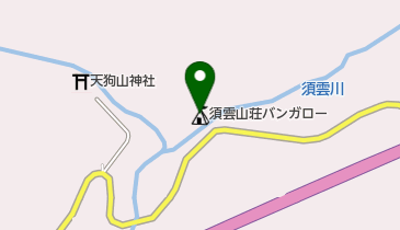 須雲山荘バンガローの地図画像