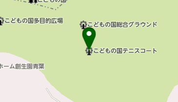 こどもの国テニスコートの地図画像