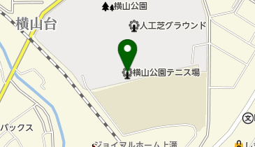 横山公園テニス場の地図画像