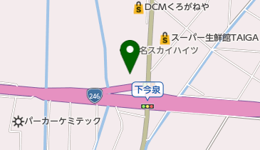 下今泉庭球場の地図画像